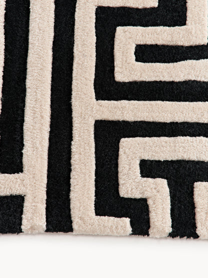 Montara Hand-Tufted Wool Rug with Raised High-Low Texture