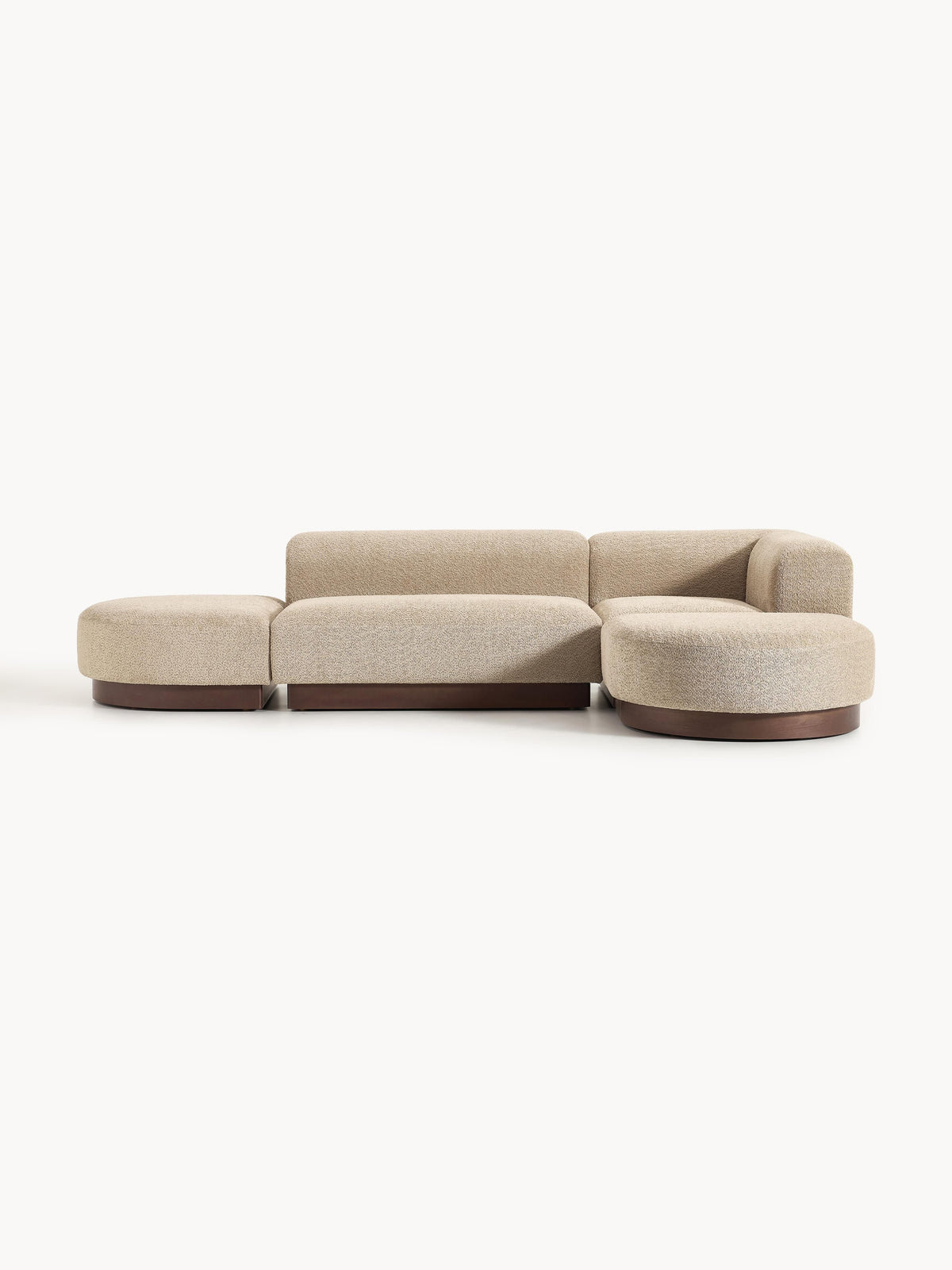 Natera Modular Corner Sofa in Teddy Bouclé