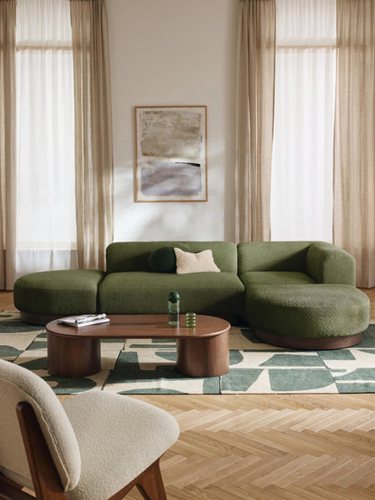 Natera Modular Corner Sofa in Teddy Bouclé
