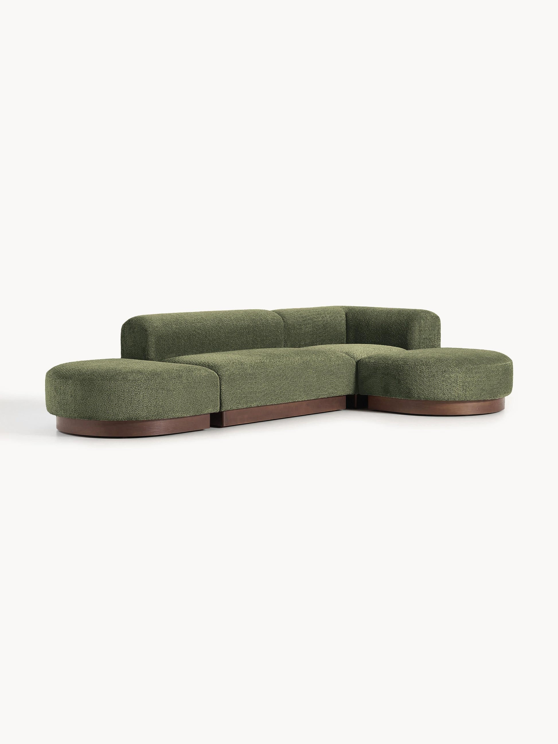 Natera Modular Corner Sofa in Teddy Bouclé