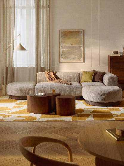 Natera Modular Corner Sofa in Teddy Bouclé