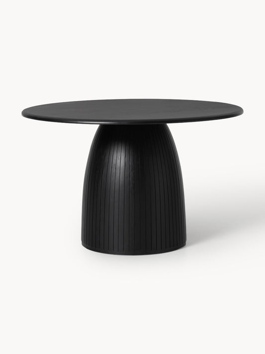 Nellow Round Dining Table with Fluted Texture, in Various Sizes