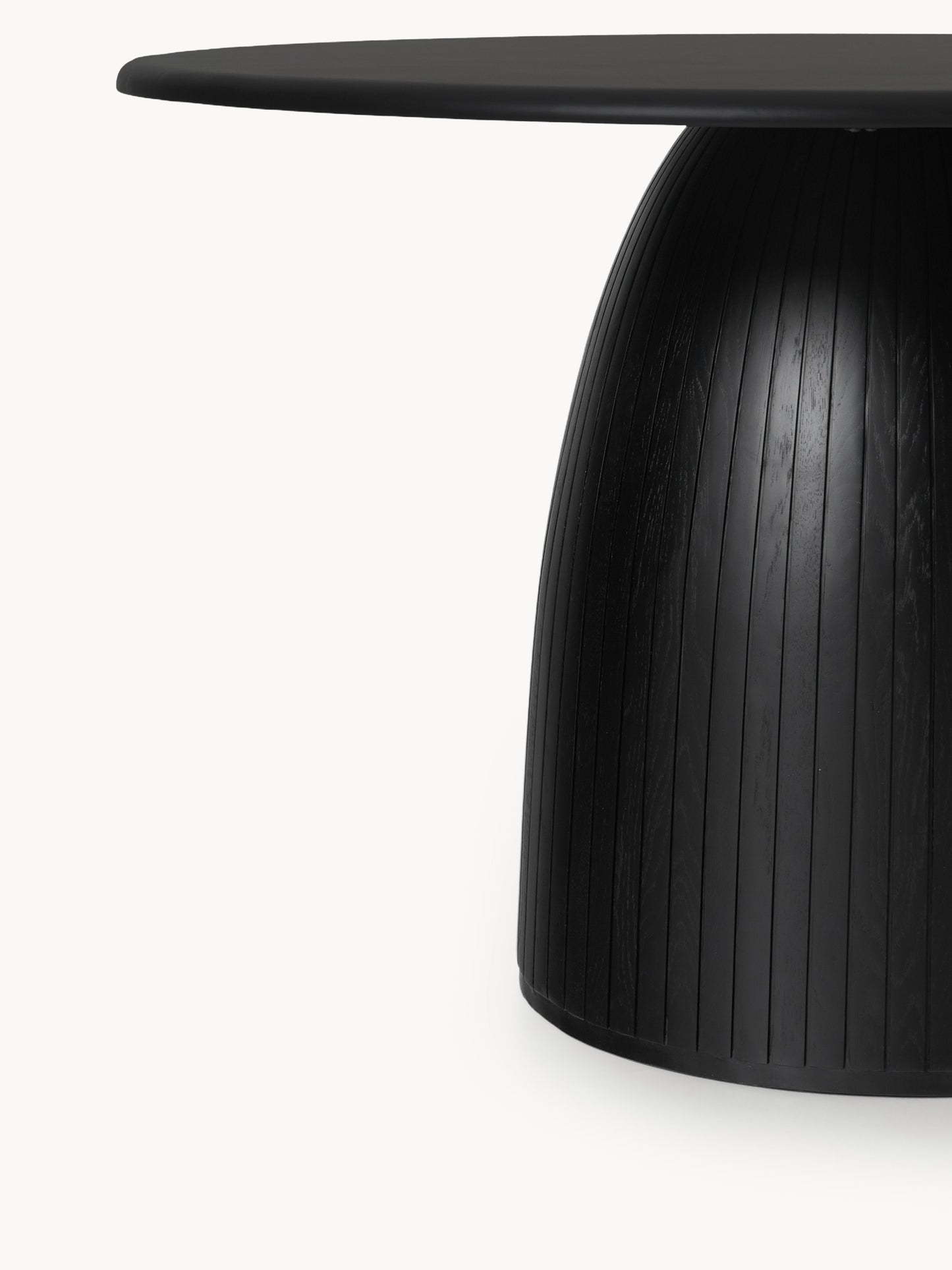Nellow Round Dining Table with Fluted Texture, in Various Sizes