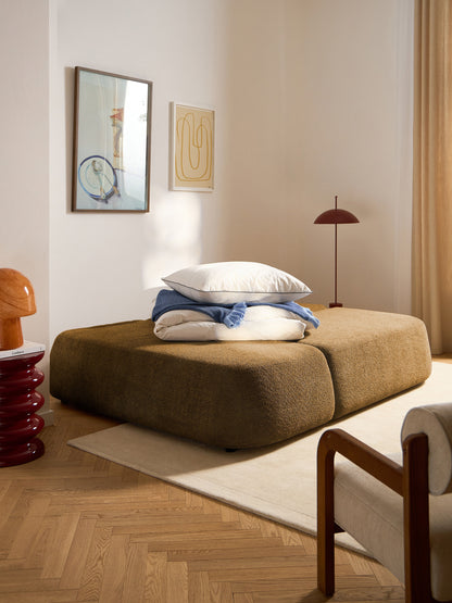 Paolino Teddy Bouclé Sofa Bed with Storage