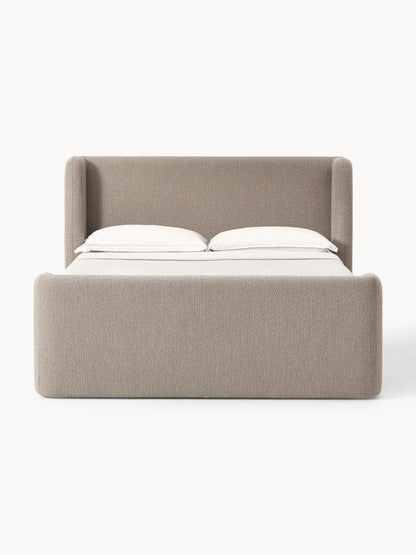 Perlita Bouclé Box Spring Bed