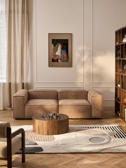 Roscino Hand-Tufted Wool Rug with High-Low Texture