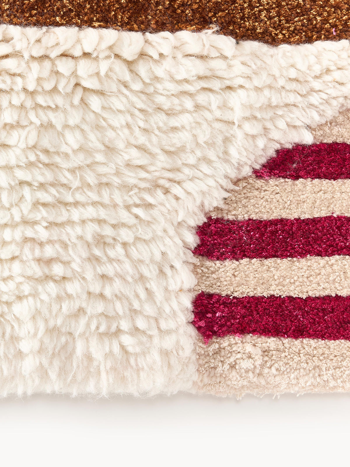 Roscino Hand-Tufted Wool Rug with High-Low Texture