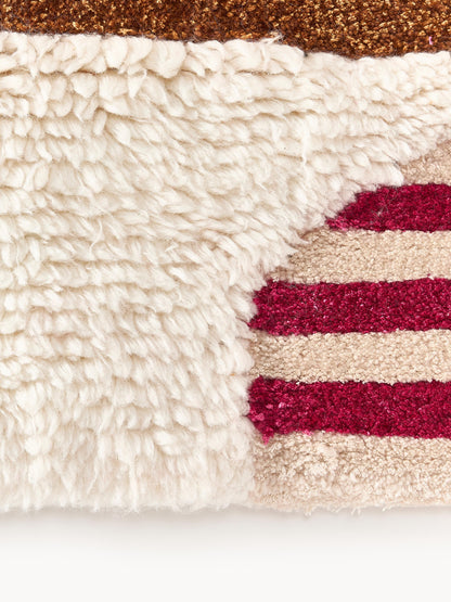 Roscino Hand-Tufted Wool Rug with High-Low Texture