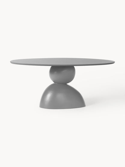 Sahrena Oval Dining Table with Organic Design, 180 x 90 cm