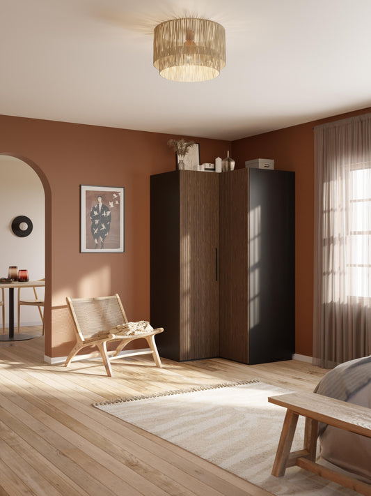 Simonetta Modular Corner Wardrobe, 115 cm Wide