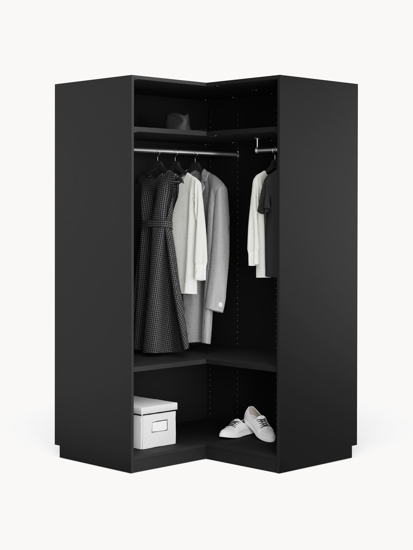 Simonetta Modular Corner Wardrobe, 115 cm Wide