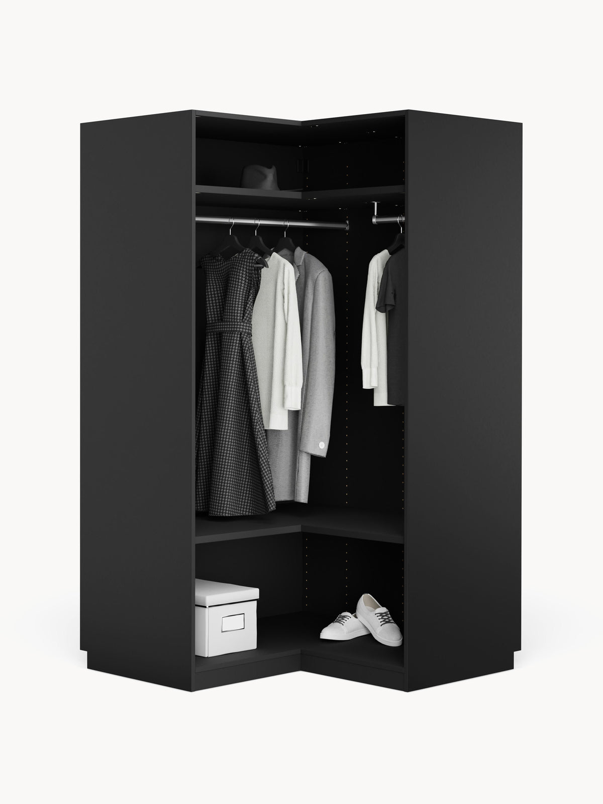 Simonetta Modular Corner Wardrobe, 115 cm Wide
