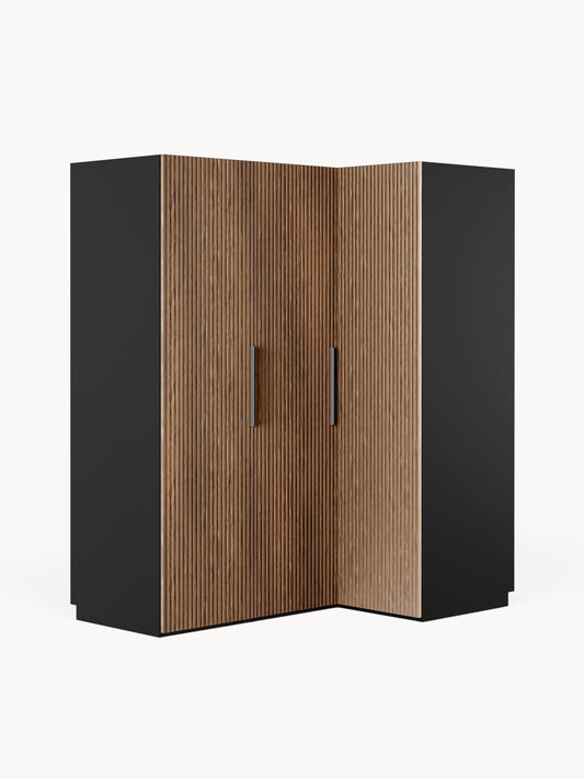 Simonetta Modular Corner Wardrobe, 165 cm Wide, in Various Sizes