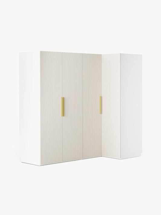 Simonetta Modular Corner Wardrobe, 215 cm Wide, in Various Sizes
