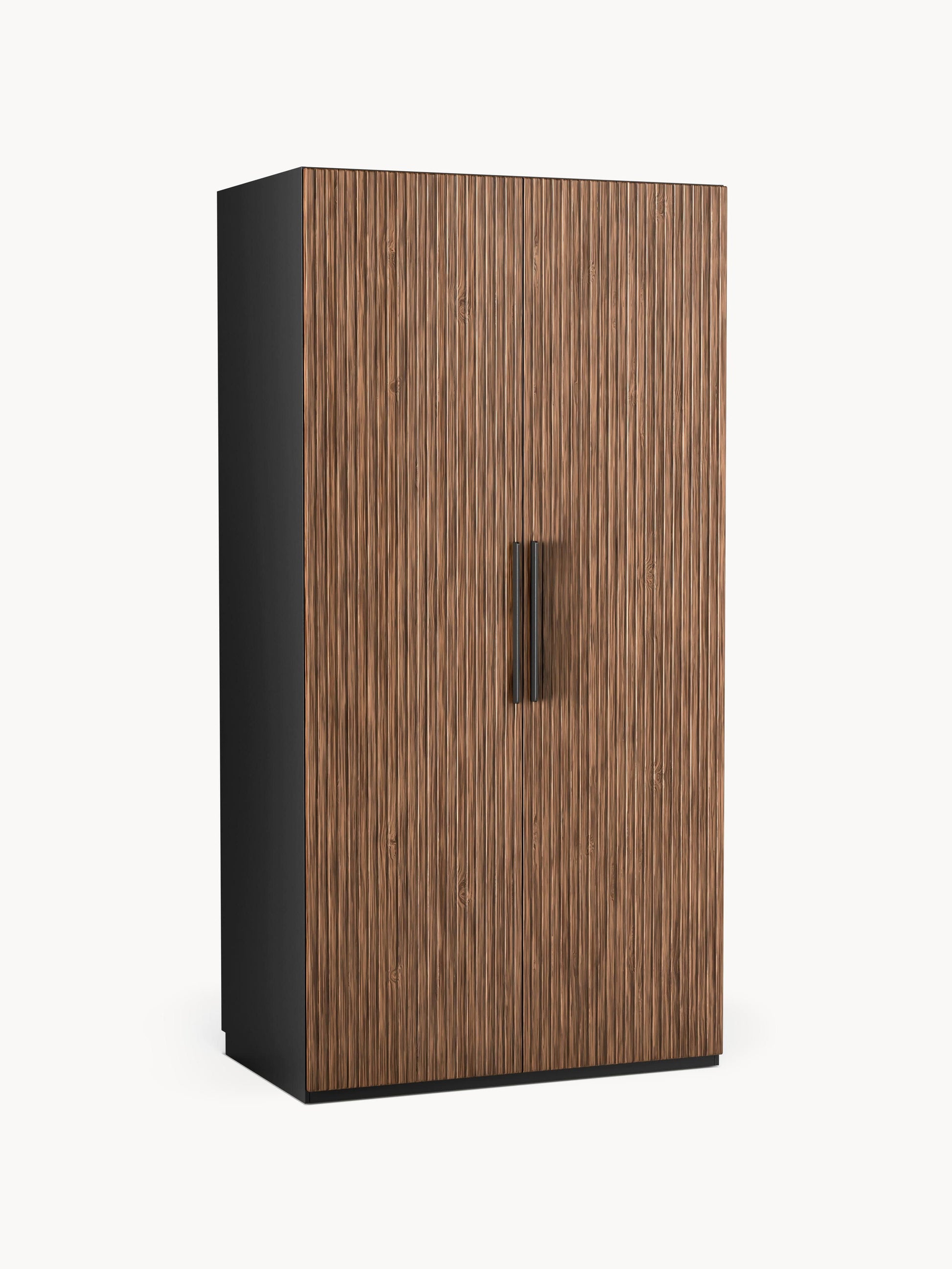 Simonetta Modular Hinged-Door Wardrobe, 100 cm Wide, in Various Sizes