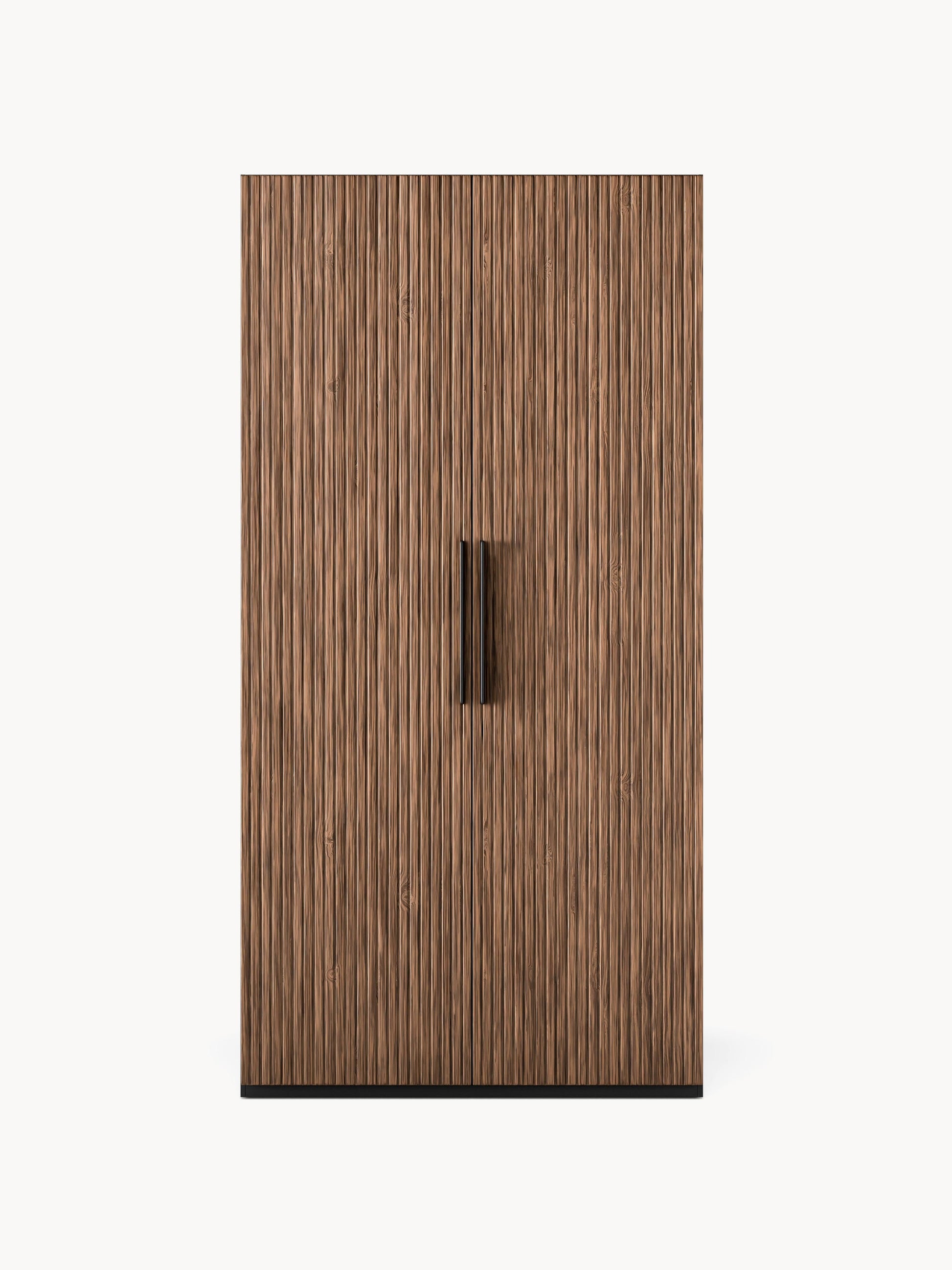 Simonetta Modular Hinged-Door Wardrobe, 100 cm Wide, in Various Sizes