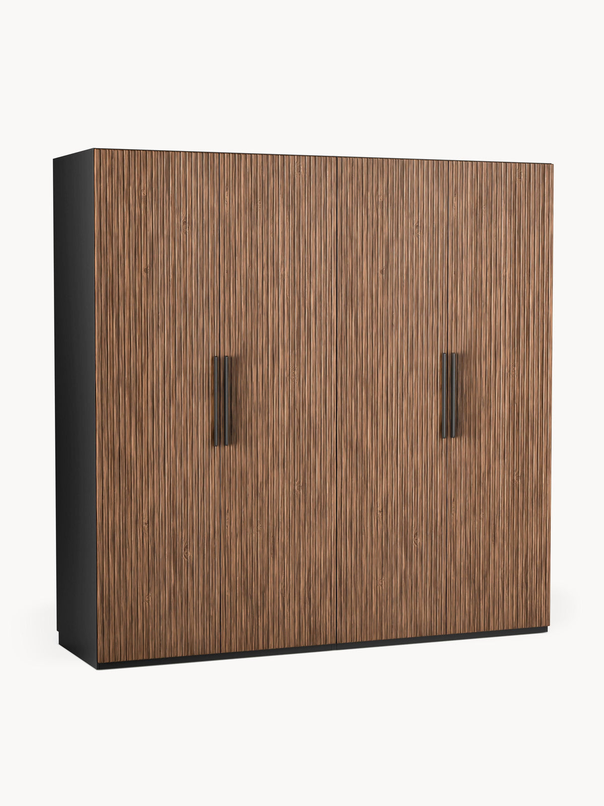 Simonetta Modular Hinged-Door Wardrobe, 200 cm Wide, in Various Sizes