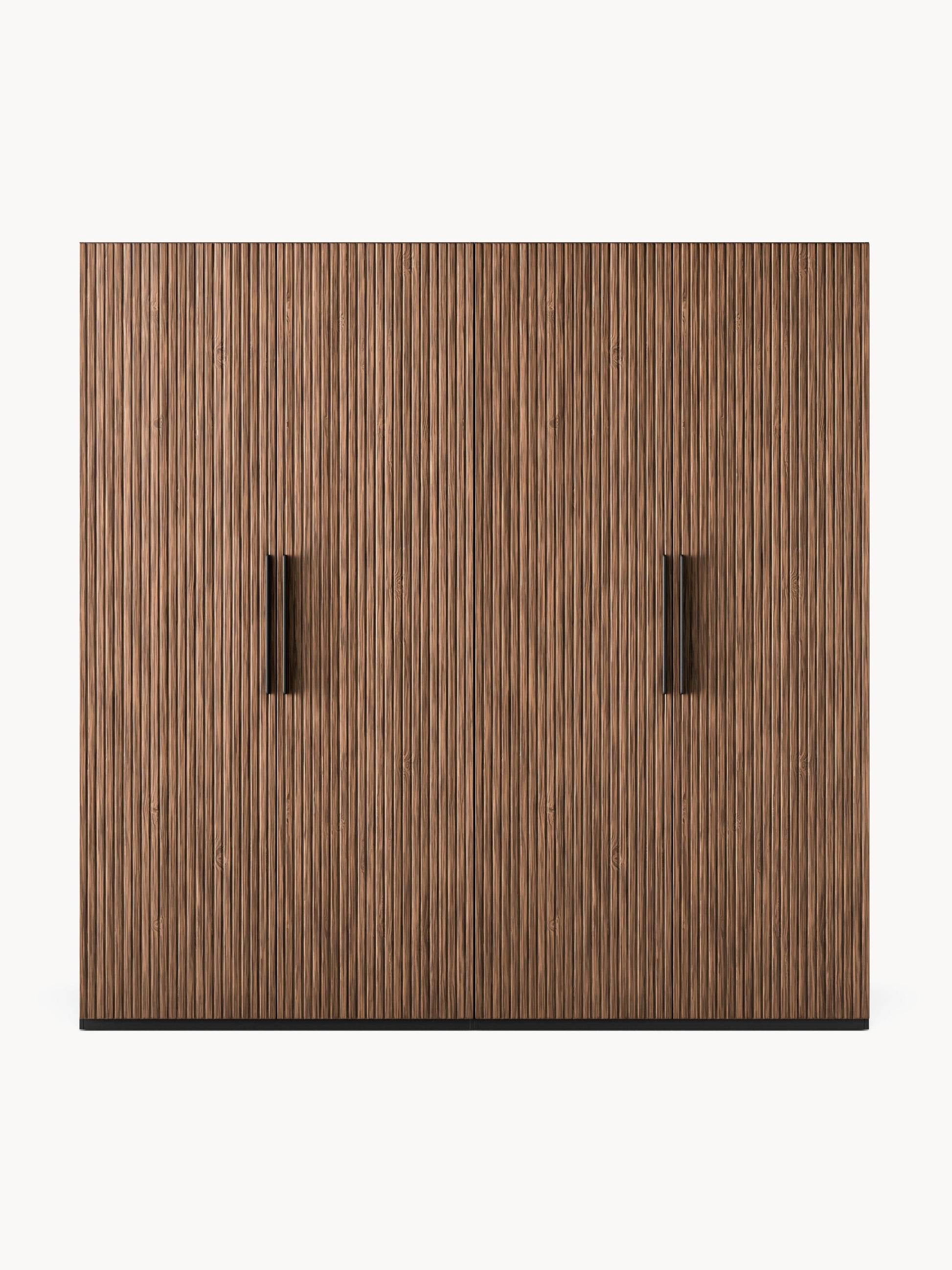 Simonetta Modular Hinged-Door Wardrobe, 200 cm Wide, in Various Sizes