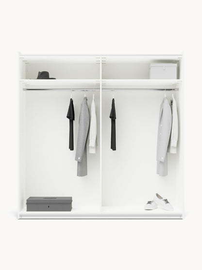 Simonetta Modular Sliding-Door Wardrobe, 200 cm Wide, in Various Sizes