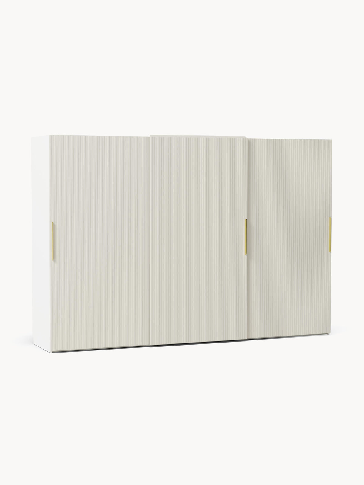 Simonetta Modular Sliding-Door Wardrobe, 300 cm Wide, in Various Sizes