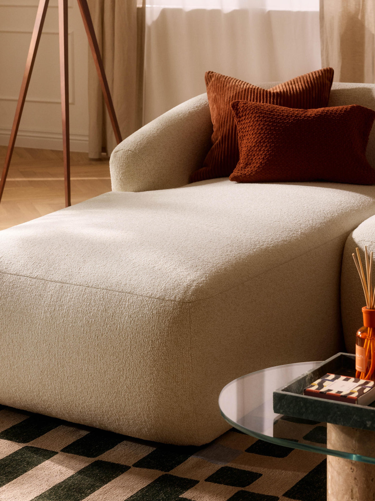 Sofinne Bouclé Chaise Corner Module