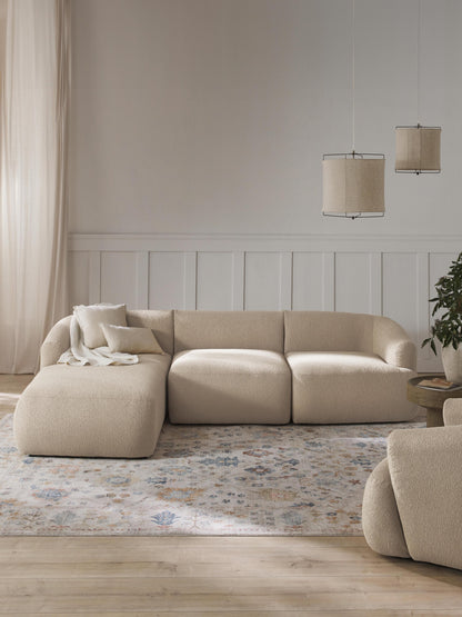 Sofinne Modular Bouclé Corner Sofa (3-Seater)