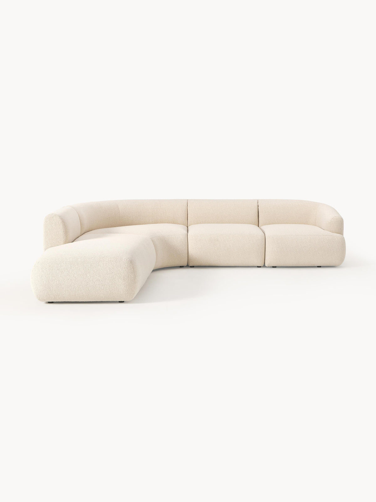 Sofinne Modular Bouclé Corner Sofa (4-Seater)
