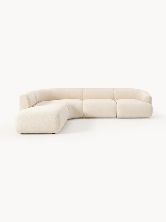 Sofinne Modular Bouclé Corner Sofa (4-Seater)
