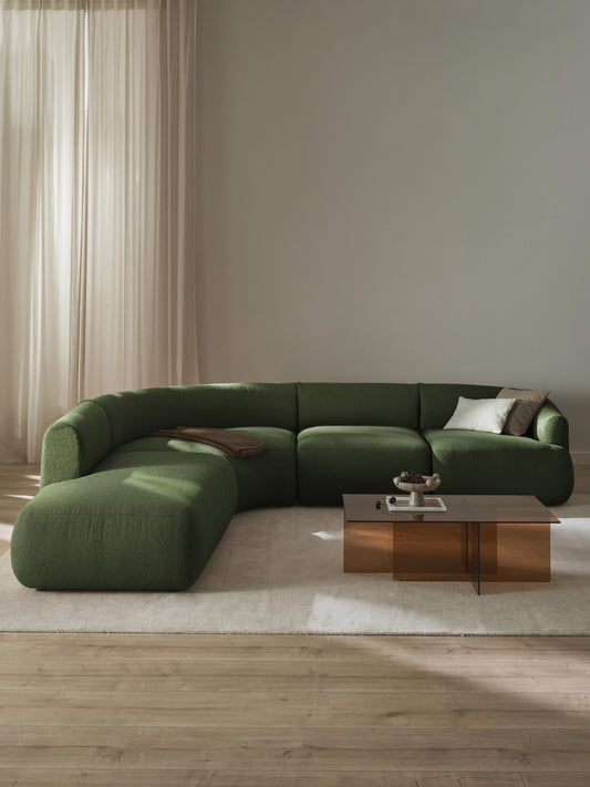 Sofinne Modular Bouclé Corner Sofa (4-Seater)