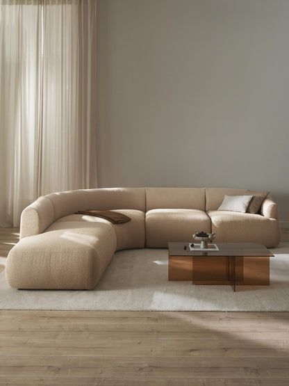 Sofinne Modular Bouclé Corner Sofa (4-Seater)