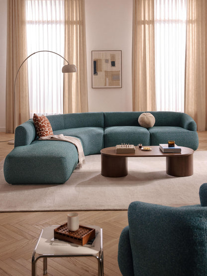 Sofinne Modular Bouclé Corner Sofa (4-Seater)