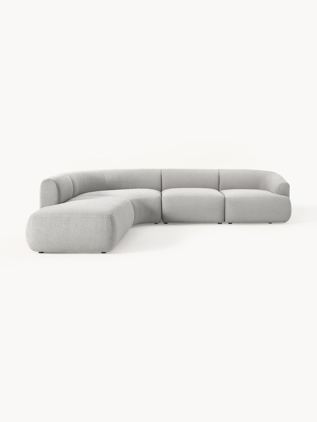 Sofinne Modular Bouclé Corner Sofa (4-Seater)