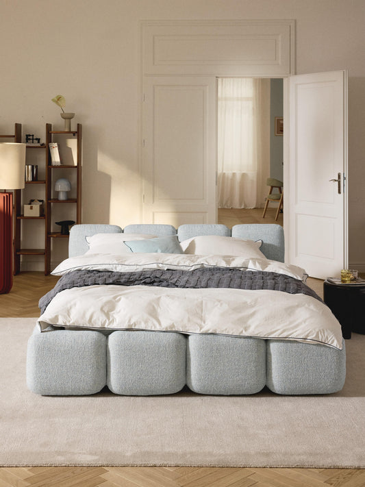 Taylira Bouclé Upholstered Bed
