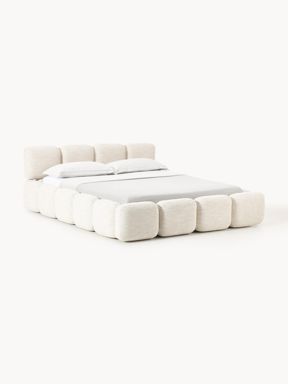 Taylira Upholstered Bouclé Bed with Storage