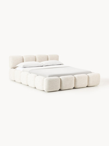 Taylira Upholstered Bouclé Bed with Storage