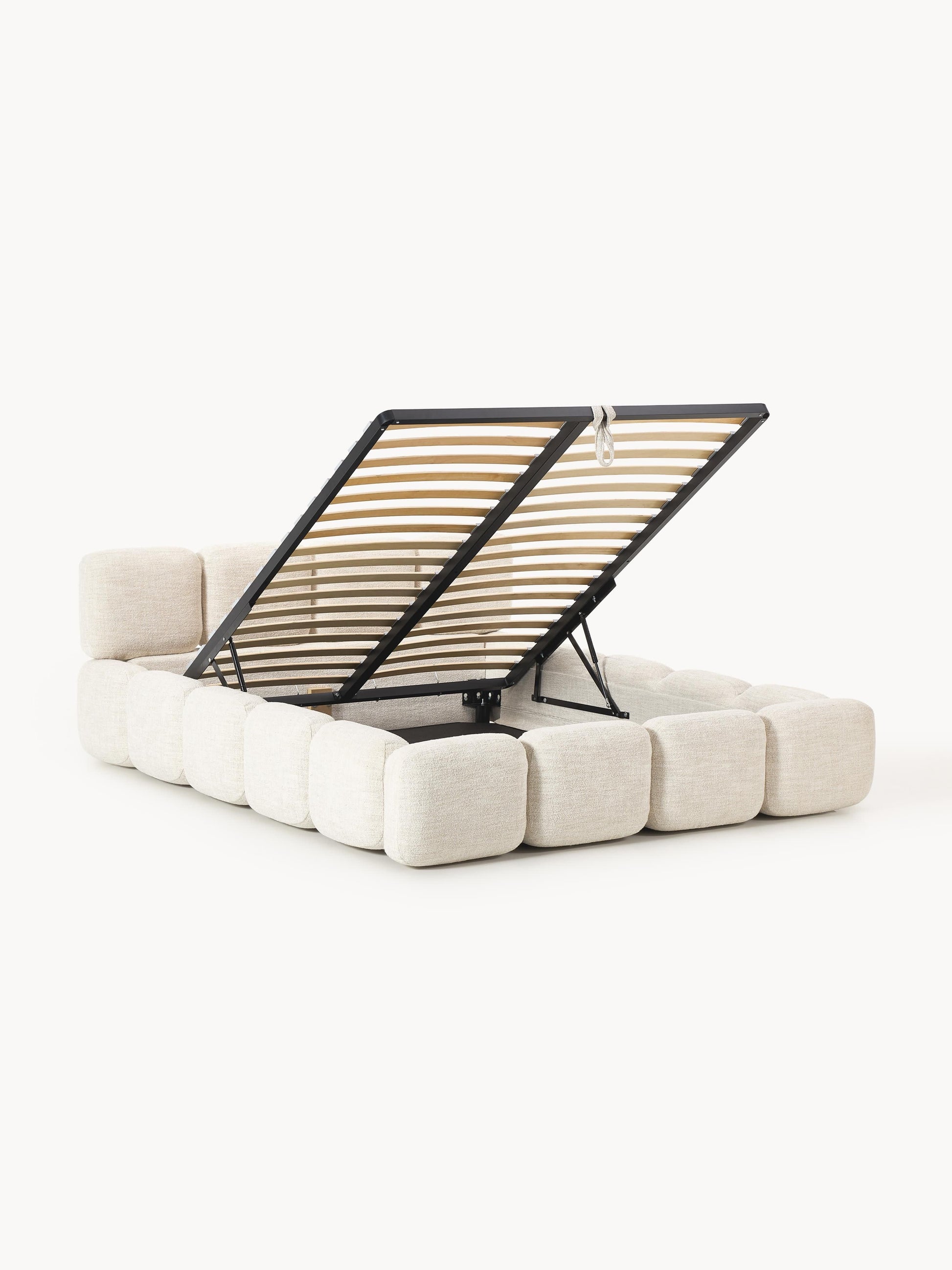 Taylira Upholstered Bouclé Bed with Storage
