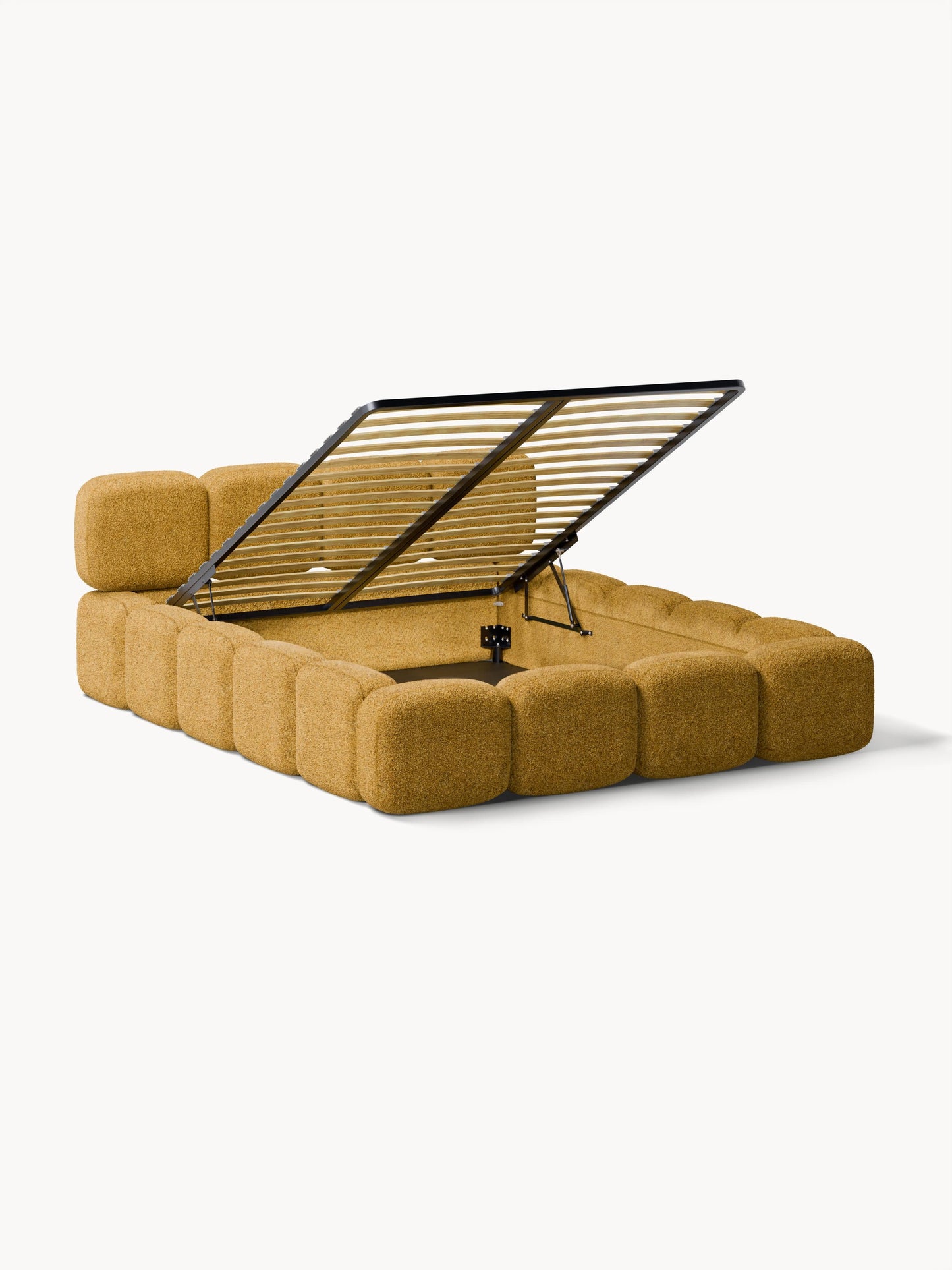 Taylira Upholstered Teddy Bouclé Bed with Storage