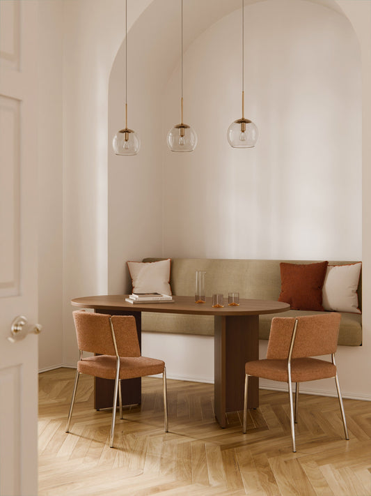 Tonetto Oval Wooden Dining Table, in Various Sizes
