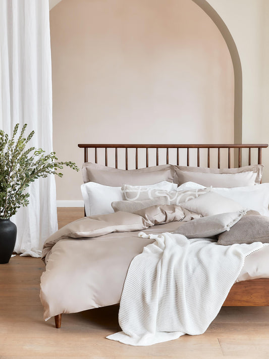 Windara Wooden Bed with Pine Headboard