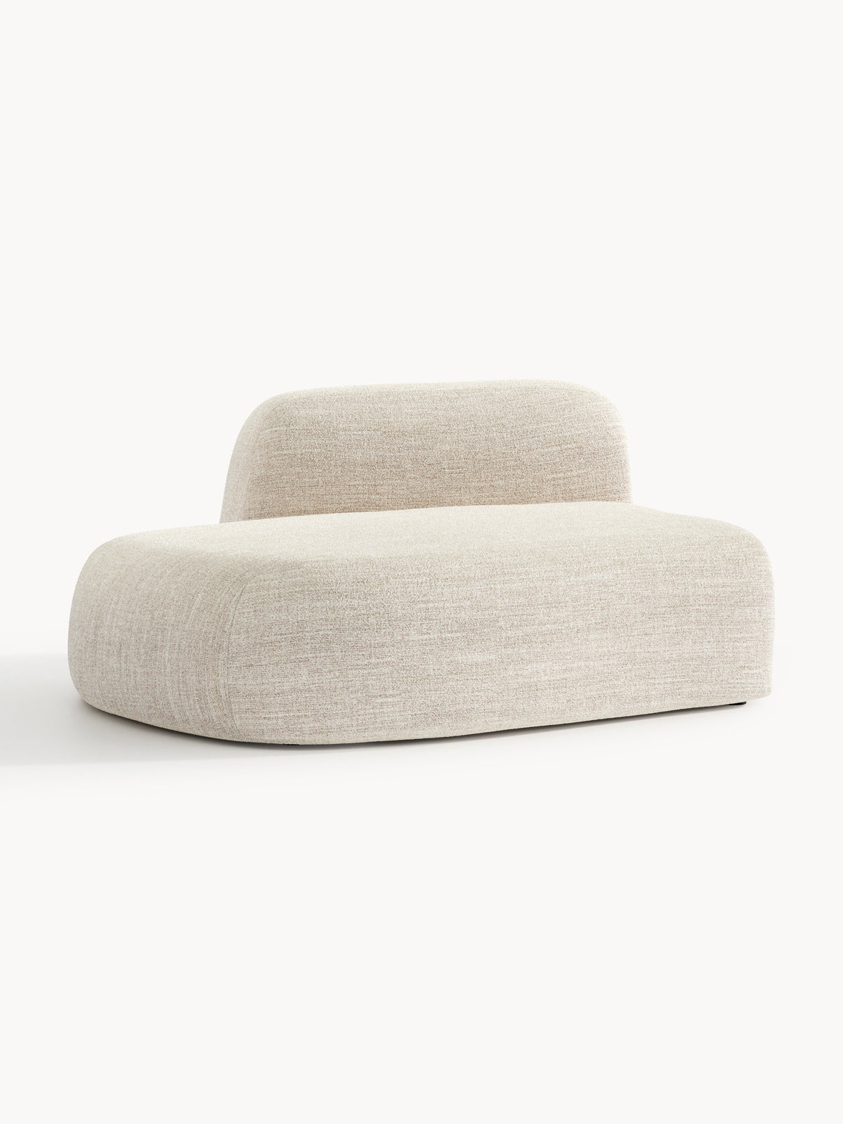 Wolena Chaise Module in Bouclé
