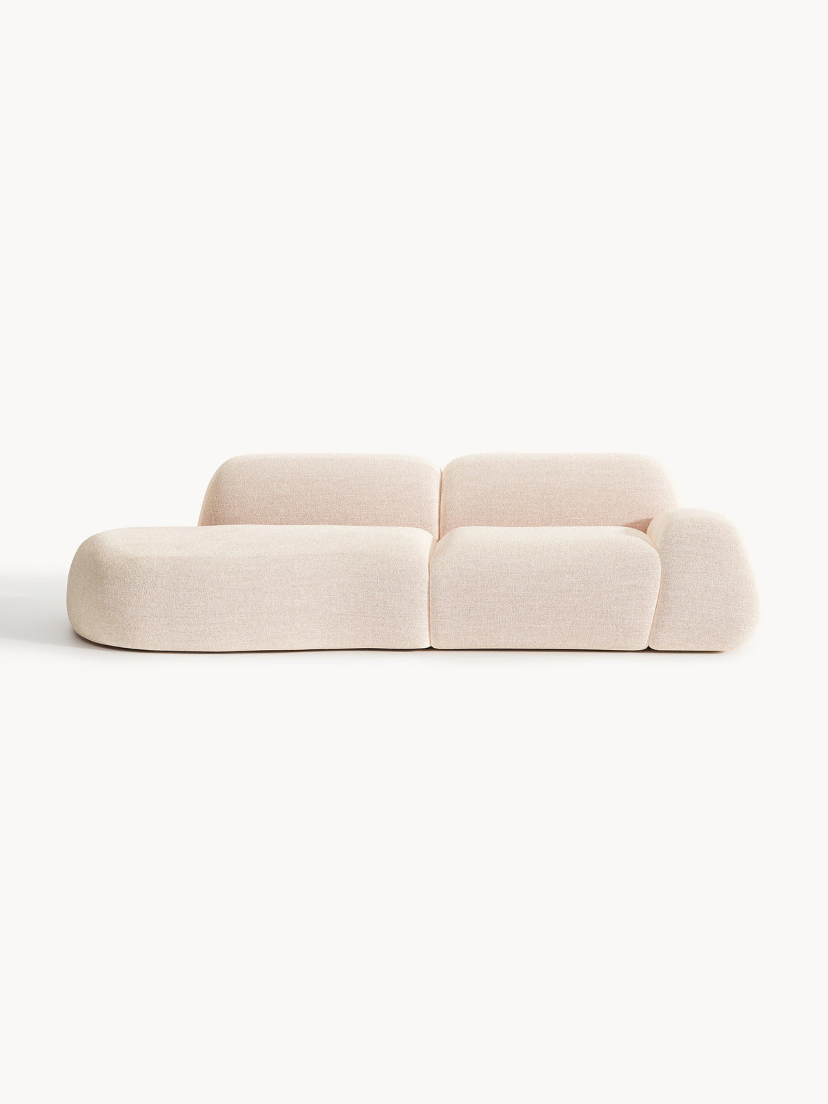 Wolena Modular Bouclé Chaise (3-Seater)