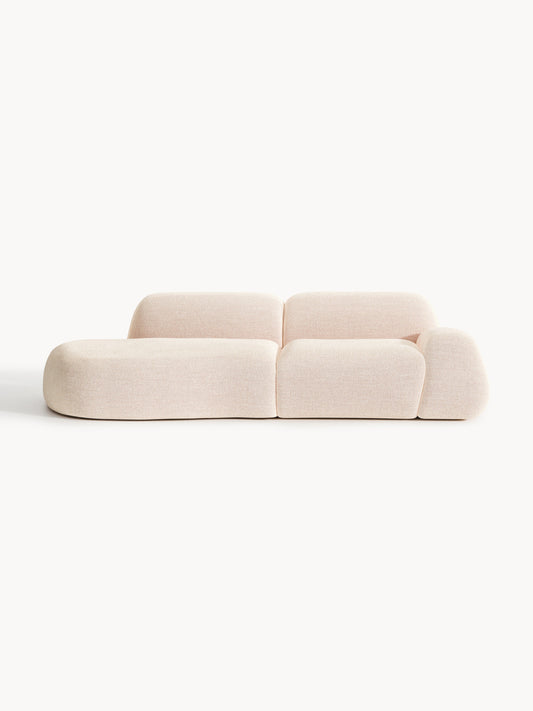 Wolena Modular Bouclé Chaise (3-Seater)