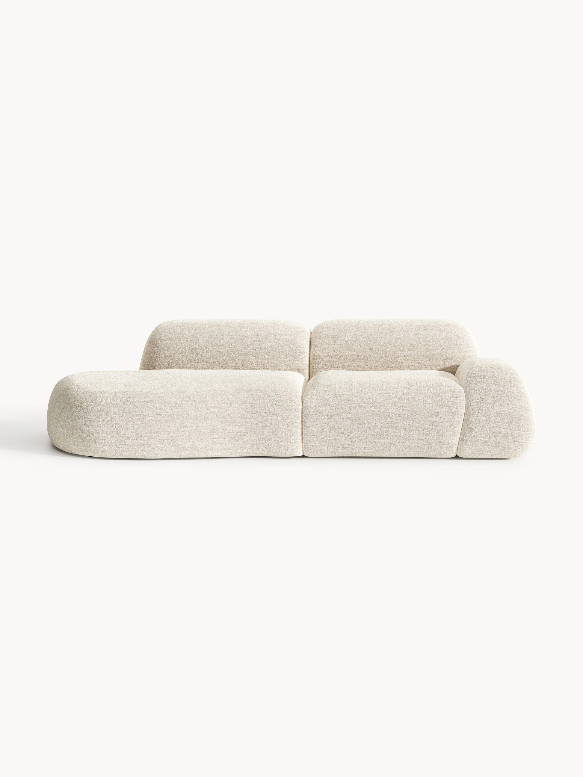Wolena Modular Bouclé Chaise (3-Seater)