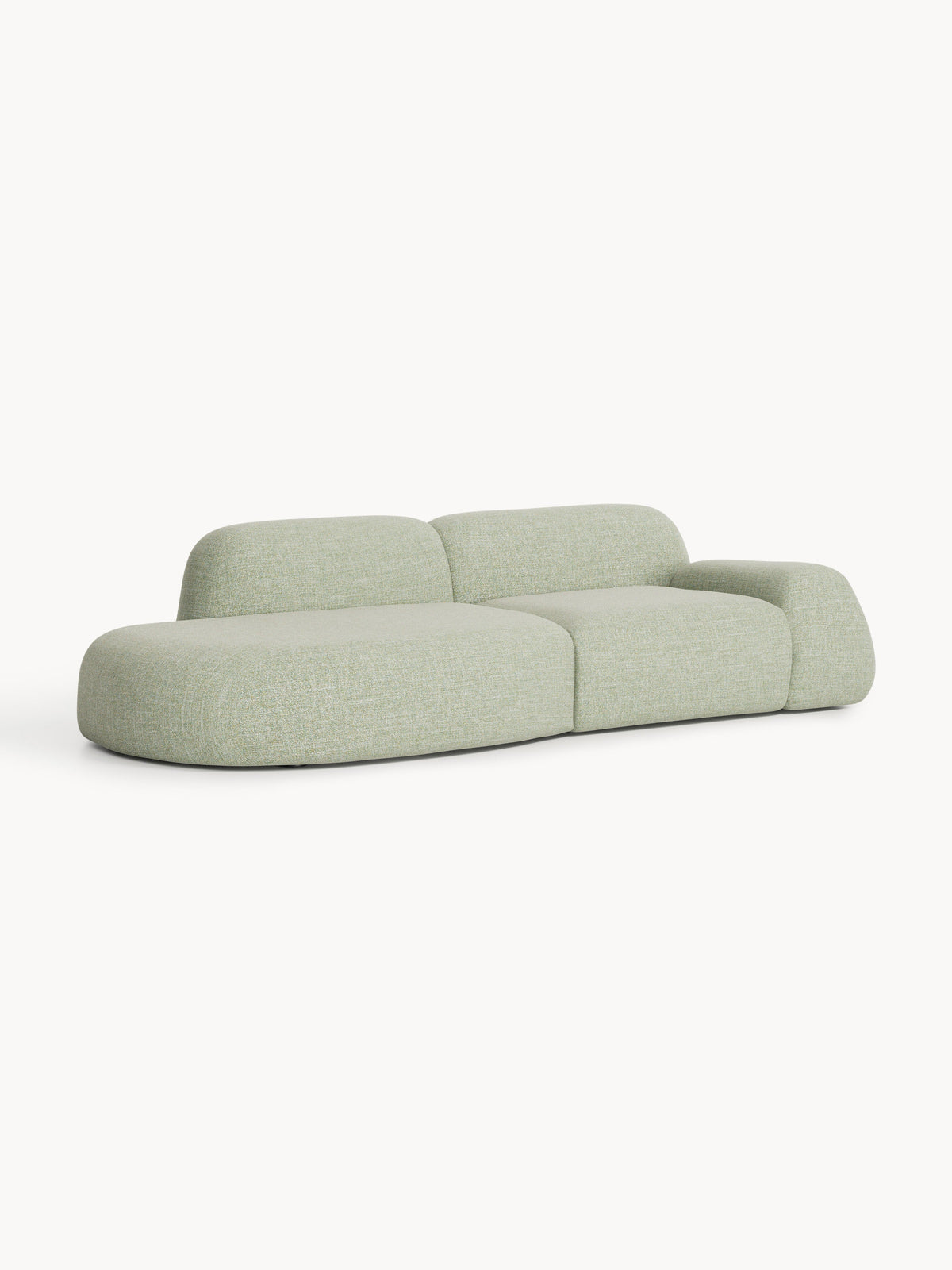 Wolena Modular Bouclé Chaise (3-Seater)