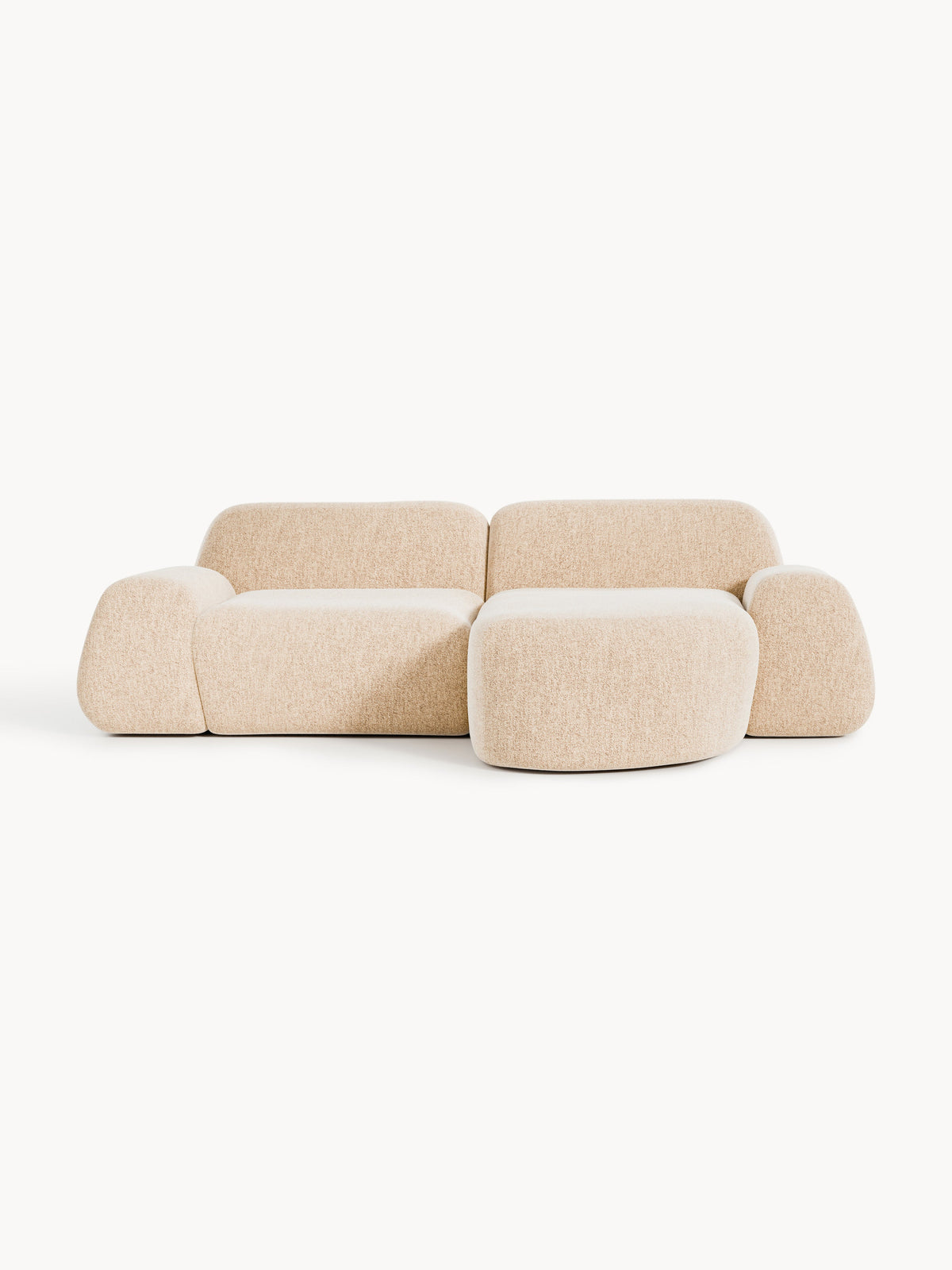 Wolena Modular Bouclé Corner Sofa (3-Seater)