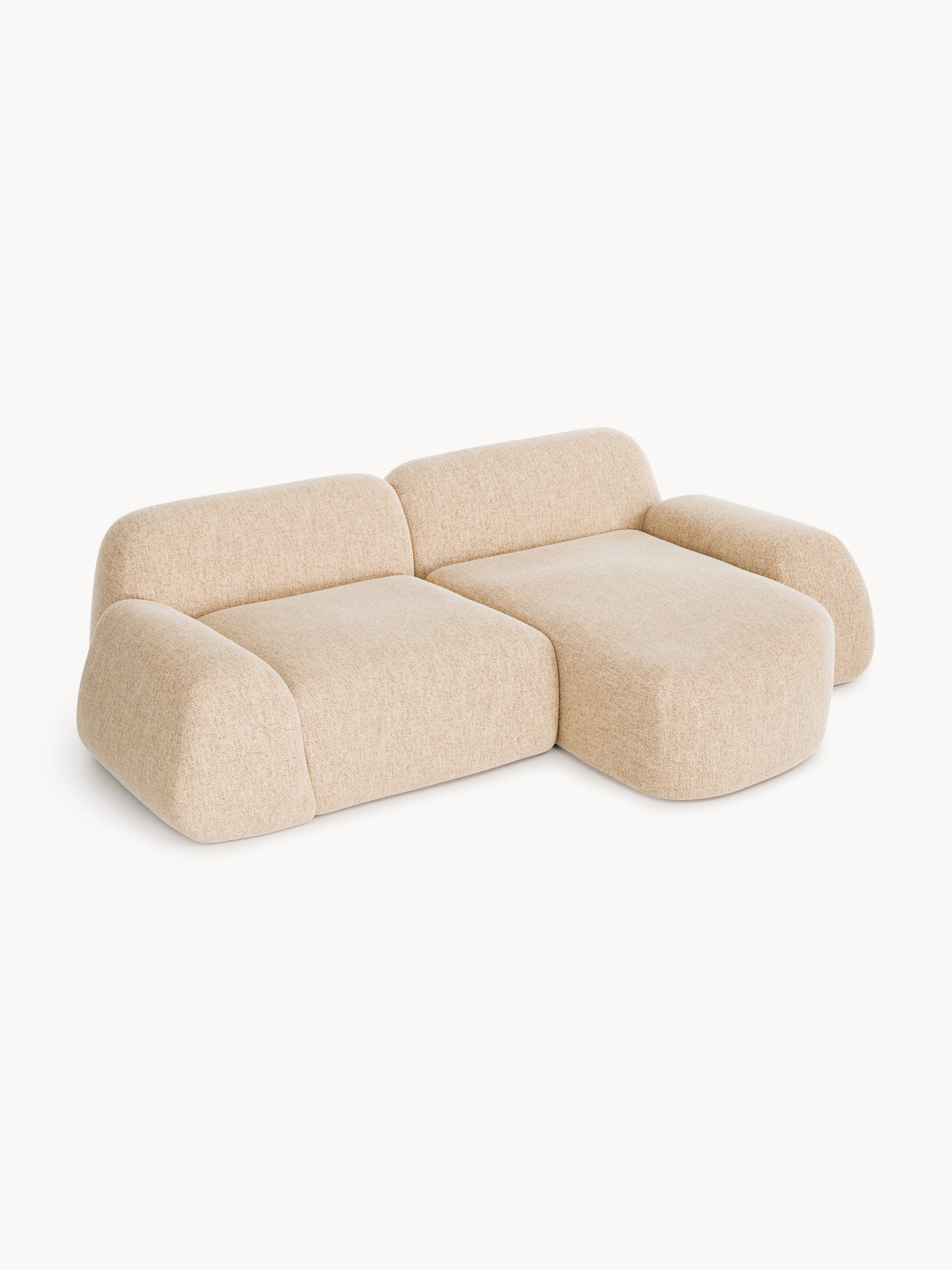 Wolena Modular Bouclé Corner Sofa (3-Seater)