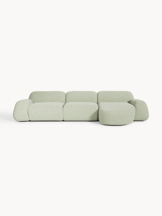 Wolena Modular Bouclé Corner Sofa (4-Seater)