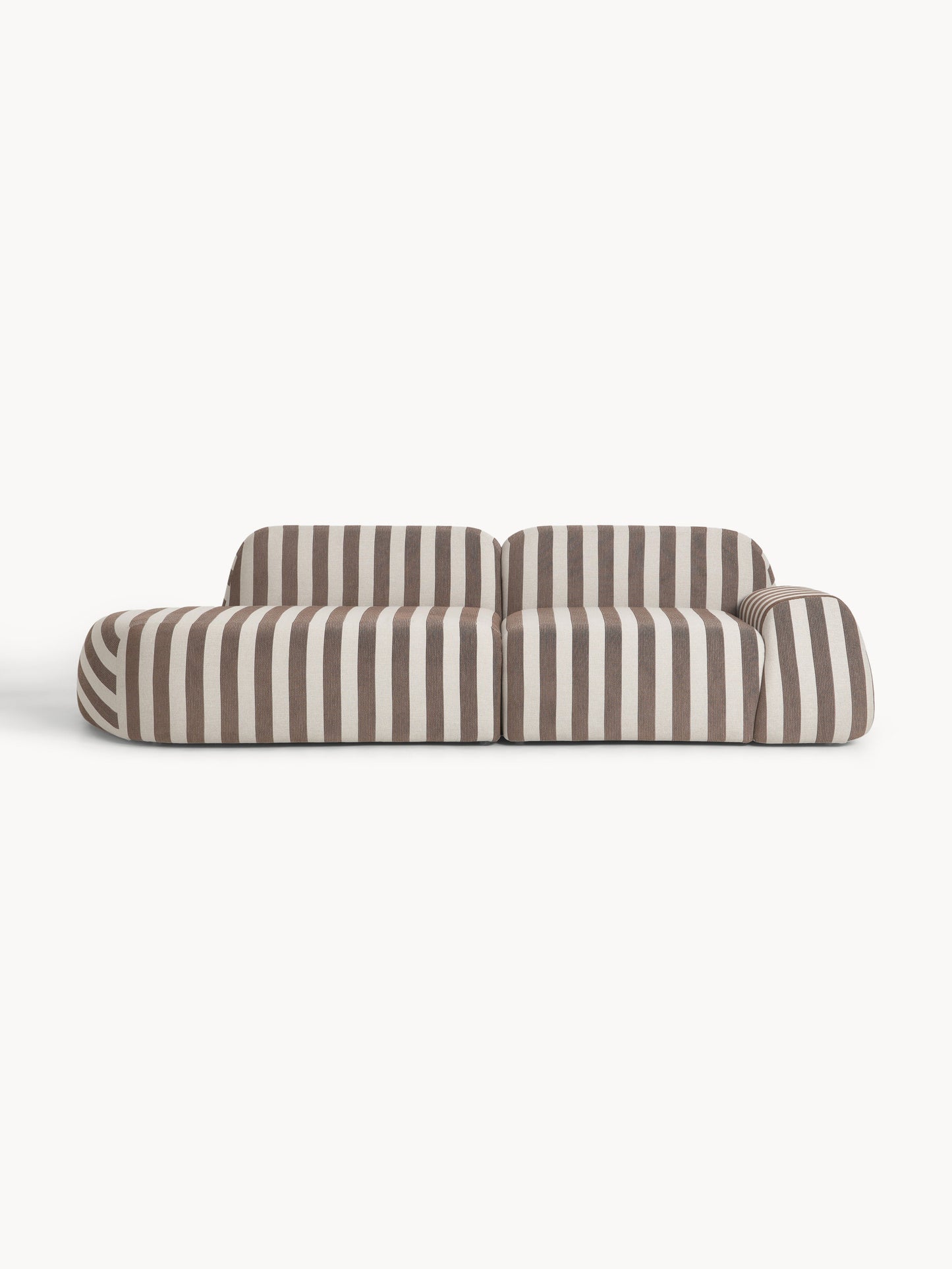 Wolena Modular Striped Sofa (3-Seater)