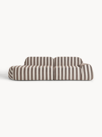 Wolena Modular Striped Sofa (3-Seater)