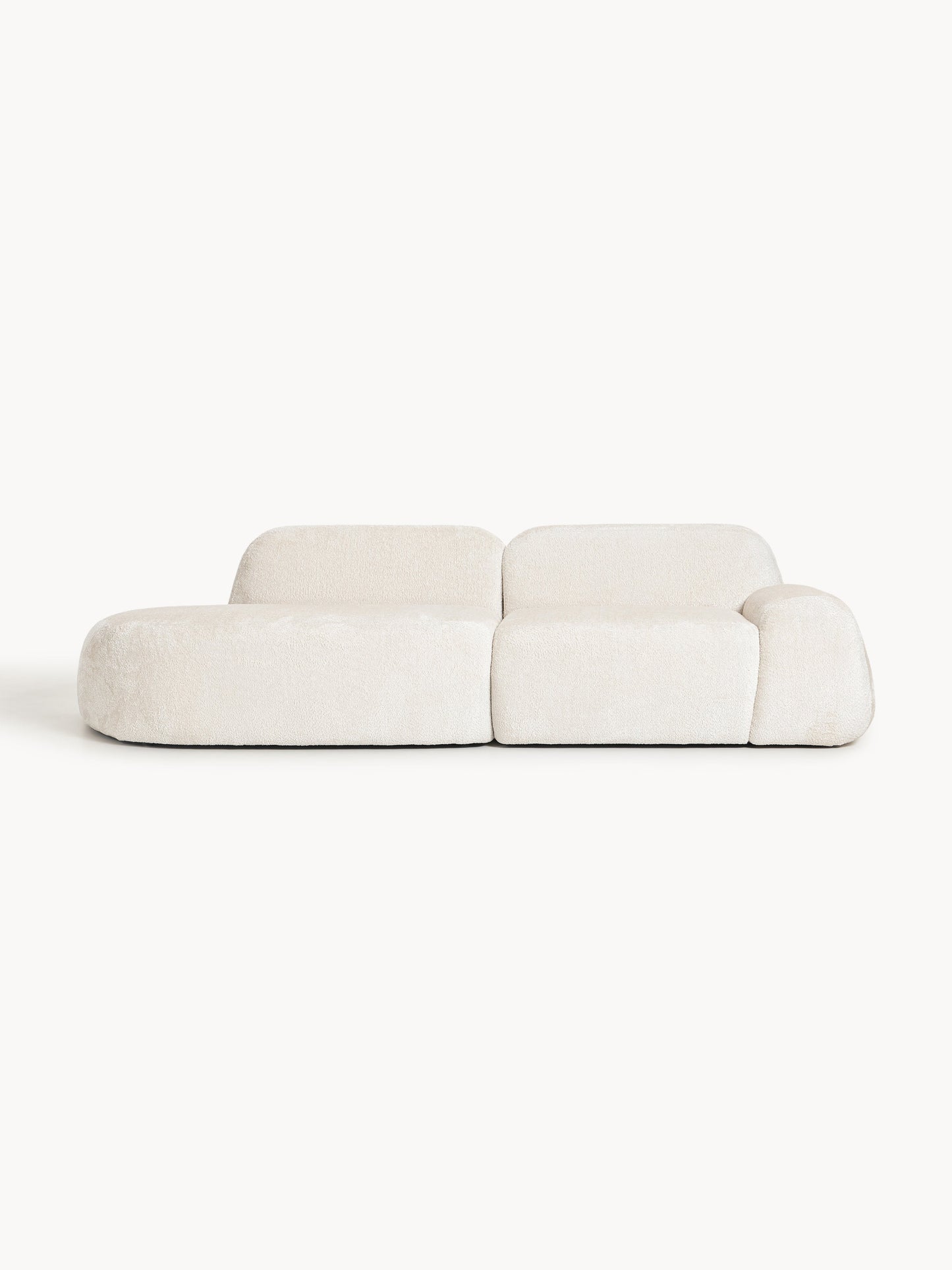 Wolena Modular Teddy Bouclé Chaise (3-Seater)